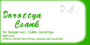 dorottya csank business card