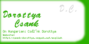 dorottya csank business card